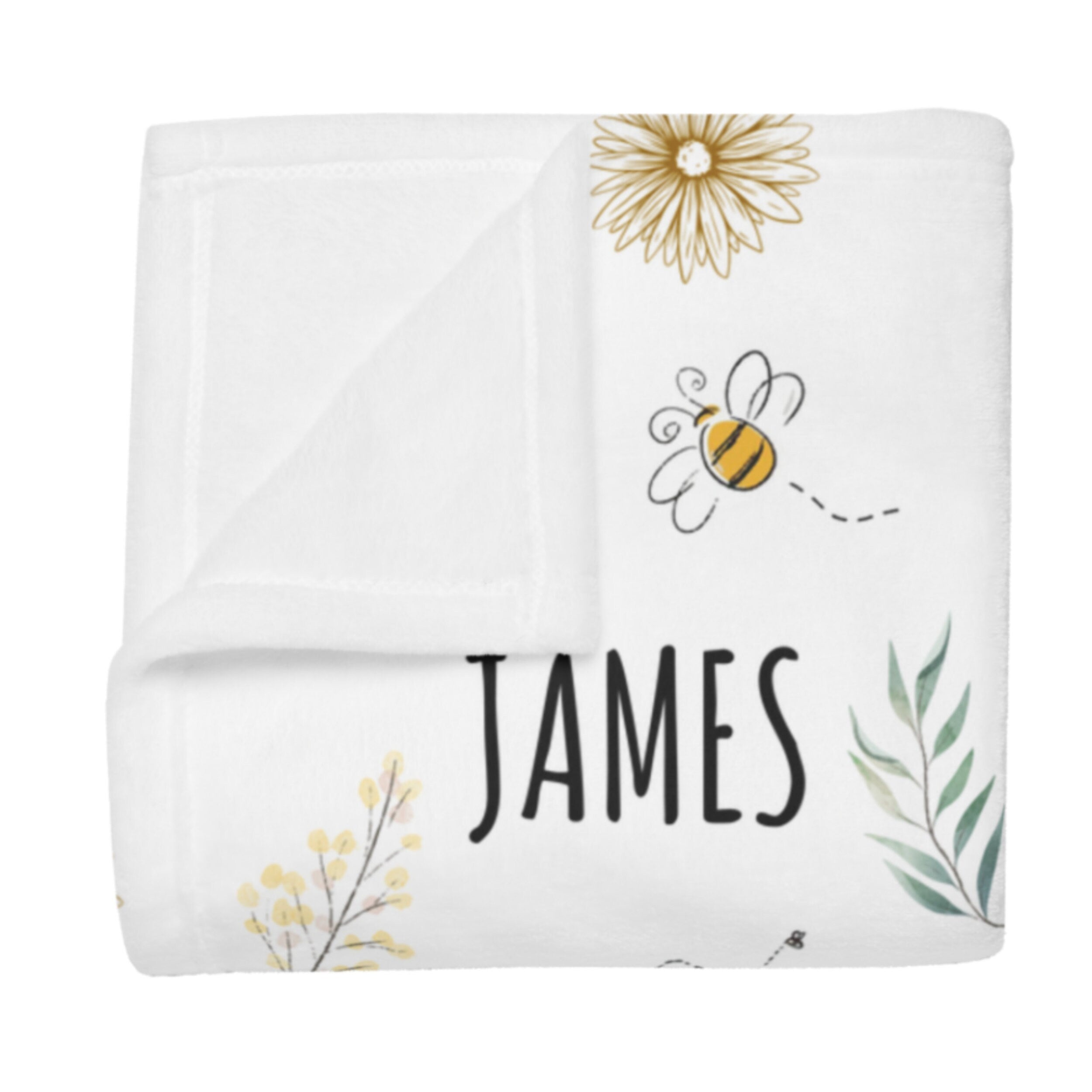 Classic Winnie Bear Personalized Swaddle Blanket, Custom Baby Name Gift, First Year Hospital Baby Photoshoot, Newborn Baby Shower Gift Boy