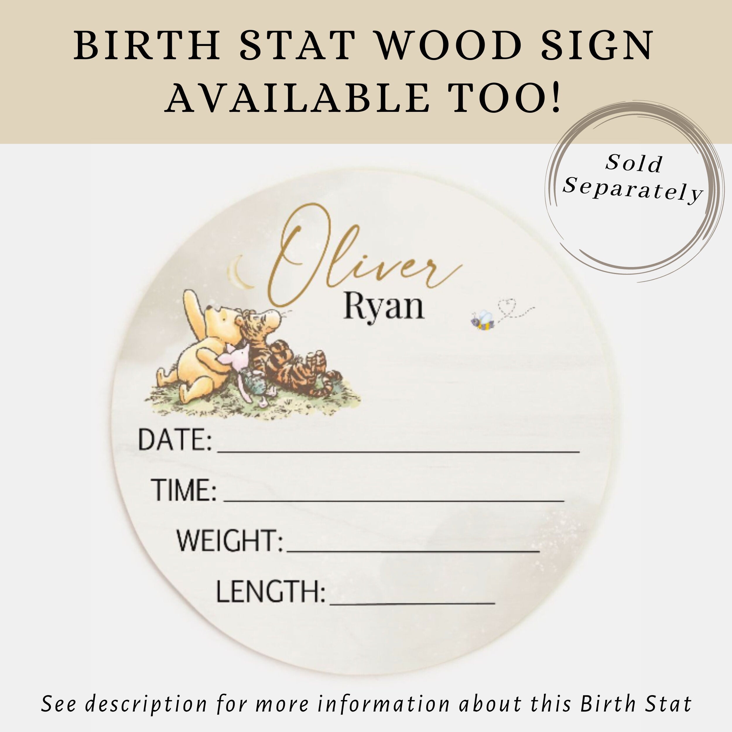 Classic Pooh Bear Baby Milestone Blanket Boy, First Year Calendar Monthly Growth Mat, Personalized Bear Name Month Blanket, Baby Shower Gift