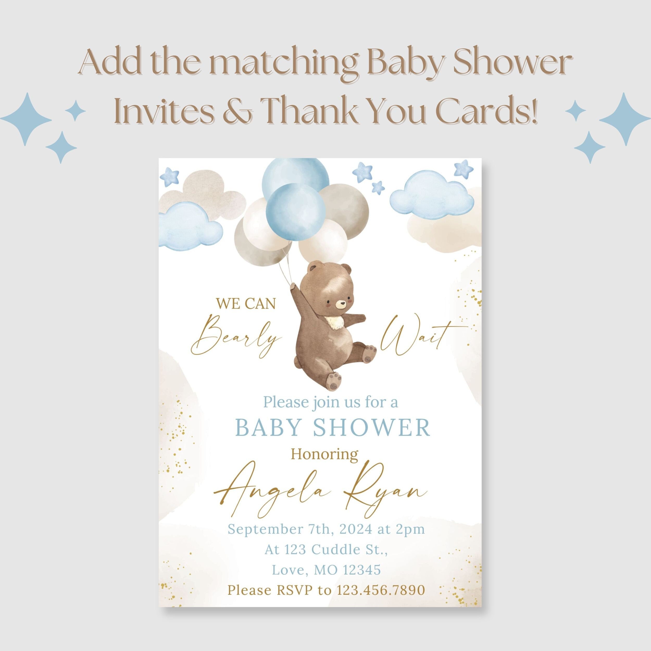 Teddy Bear Baby Shower Welcome Sign, We Can Bearly Wait Baby Shower Decor, Neutral Baby Shower, Foam Board, Bear Welcome Poster